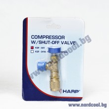 Кран за зереждане на климатик R22 (Сервизен кран 1/4'') HARP